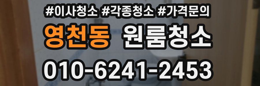 영천동 이사청소