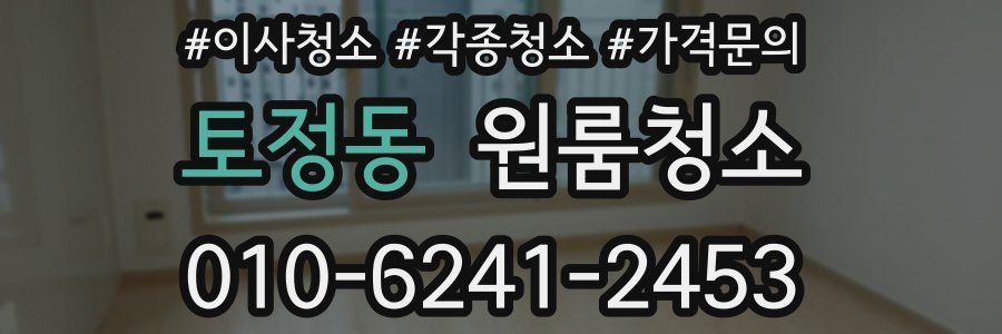 토정동 이사청소