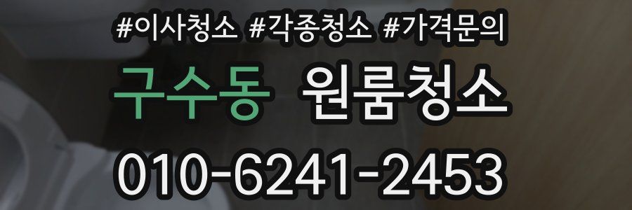 구수동 이사청소