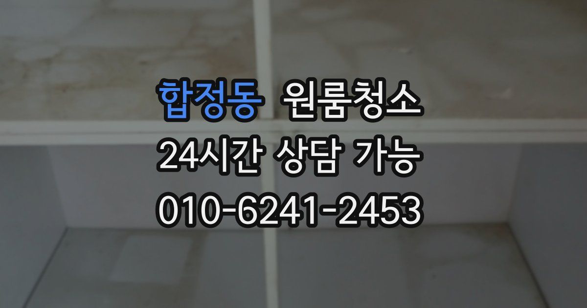 합정동 입주청소