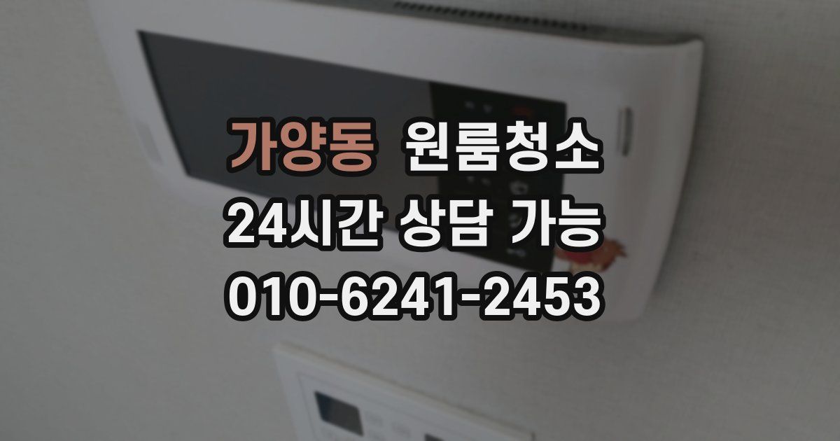 가양동 입주청소