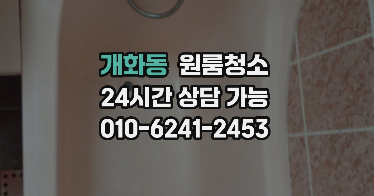 개화동 입주청소