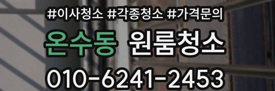 온수동 이사청소