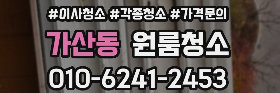 가산동 이사청소