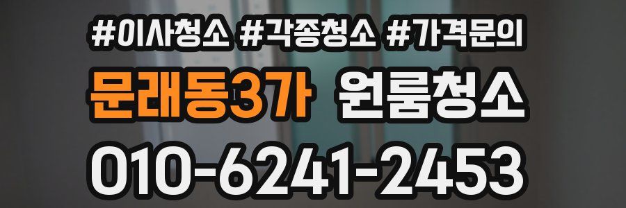 문래동3가 이사청소