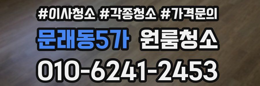 문래동5가 이사청소