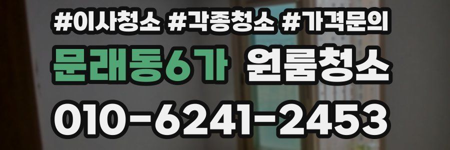 문래동6가 이사청소