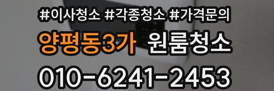 양평동3가 이사청소