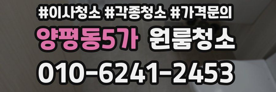 양평동5가 이사청소