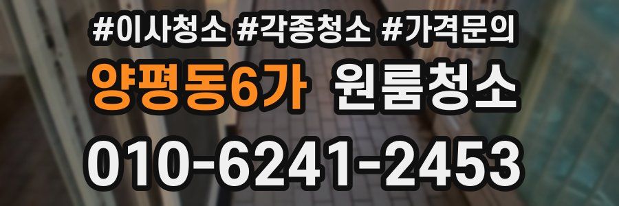 양평동6가 이사청소