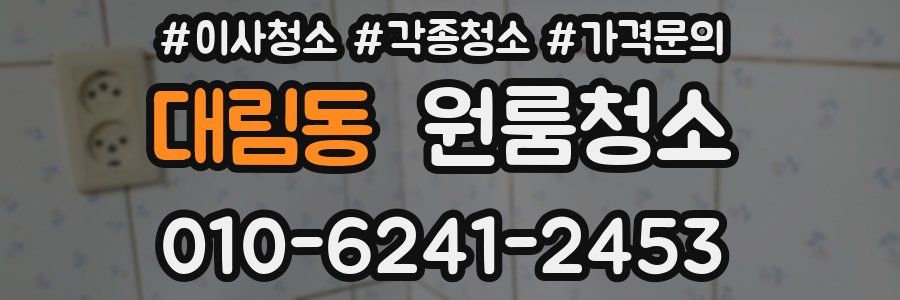 대림동 이사청소