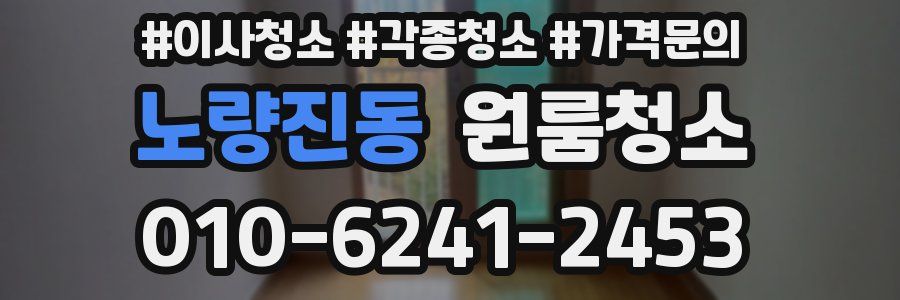 노량진동 이사청소