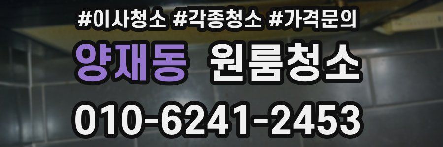 양재동 이사청소