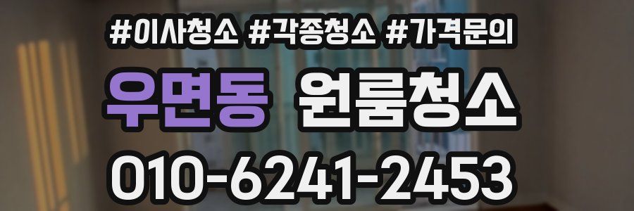 우면동 이사청소