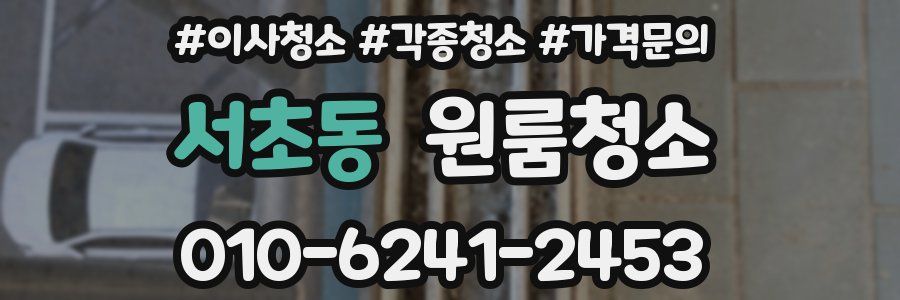 서초동 이사청소