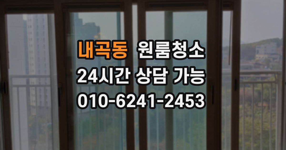 내곡동 입주청소