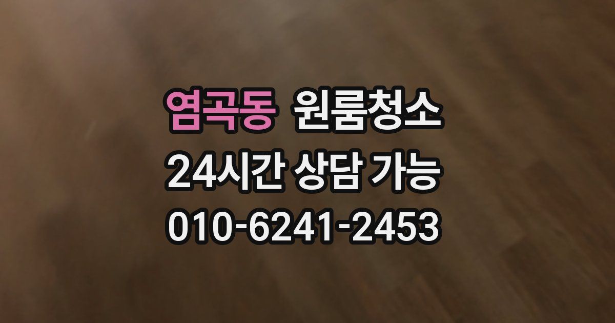 염곡동 입주청소