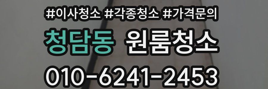 청담동 이사청소