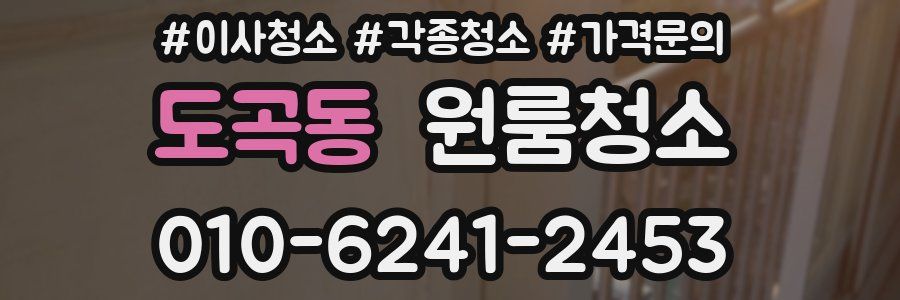 도곡동 이사청소