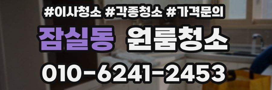 잠실동 이사청소