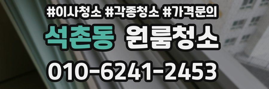 석촌동 이사청소
