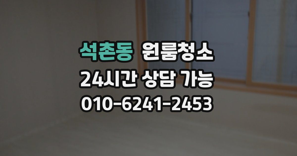 석촌동 입주청소