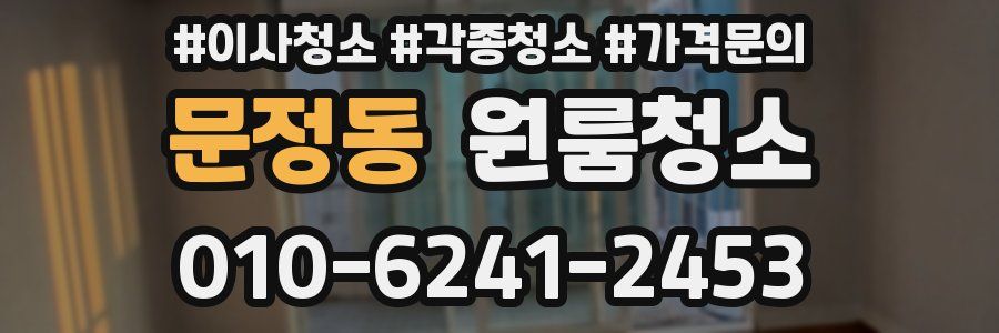 문정동 이사청소