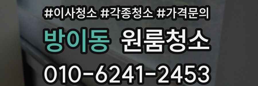 방이동 이사청소