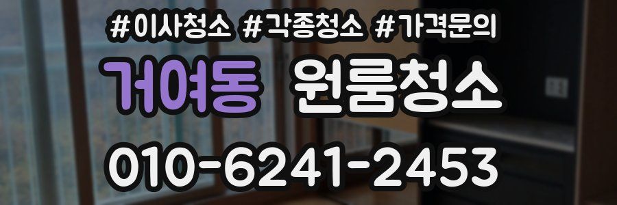 거여동 이사청소