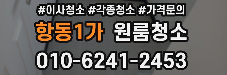 항동1가 이사청소