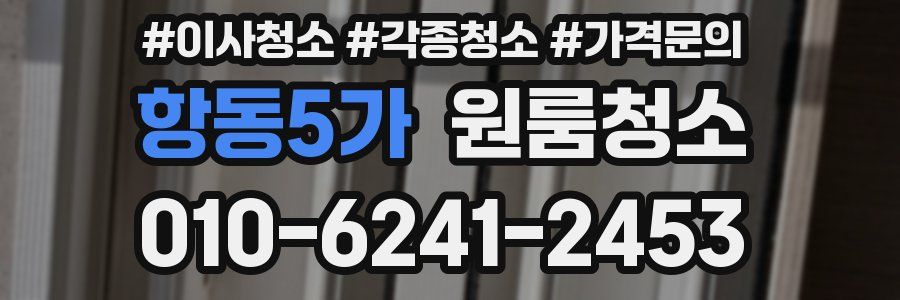 항동5가 이사청소