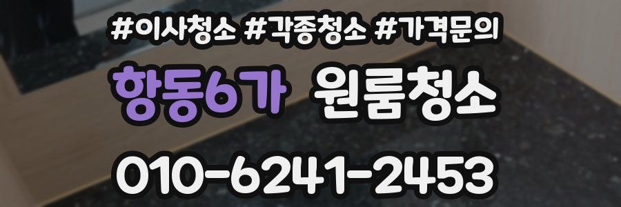 항동6가 이사청소