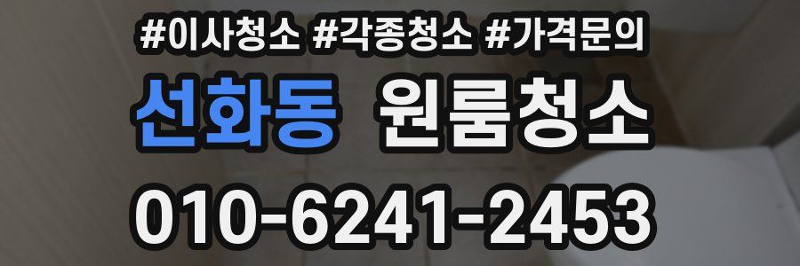 선화동 이사청소
