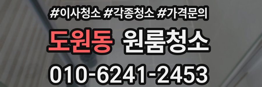 도원동 이사청소