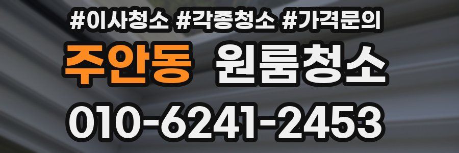 주안동 이사청소