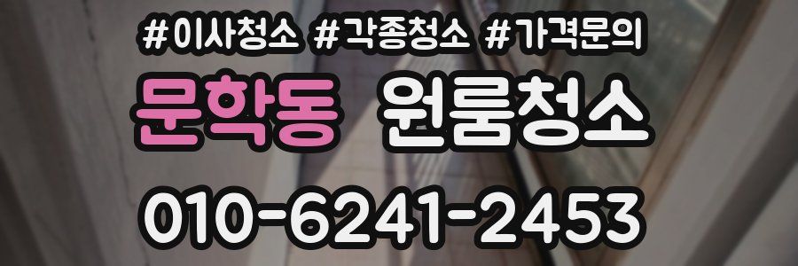 문학동 이사청소