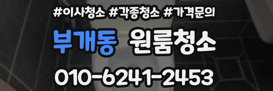 부개동 이사청소