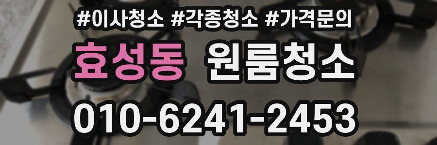 효성동 이사청소