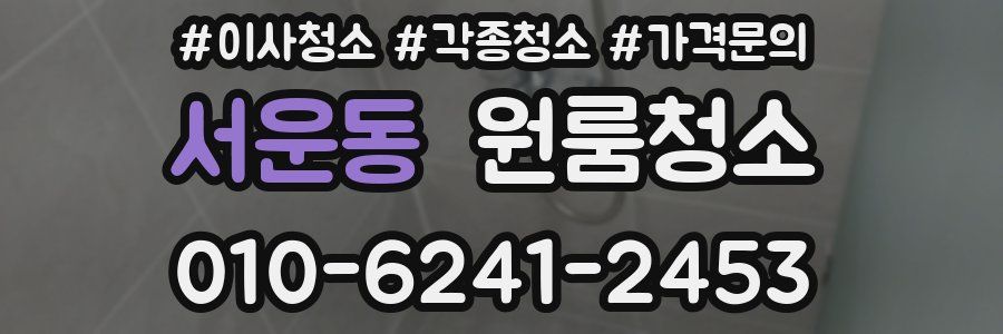 서운동 이사청소