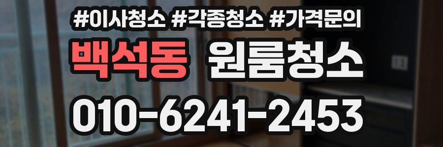 백석동 이사청소