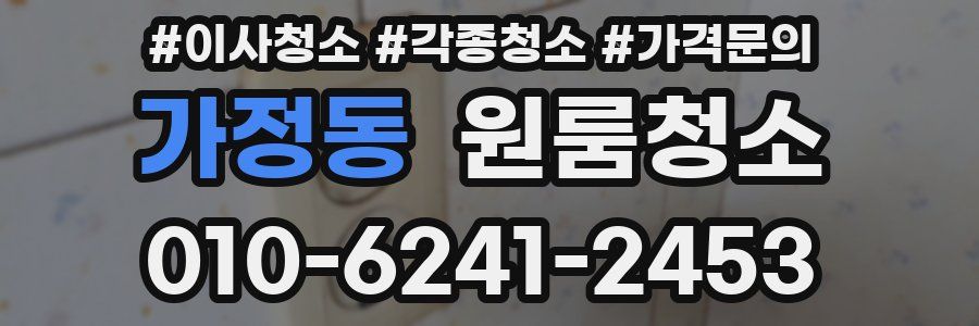 가정동 이사청소