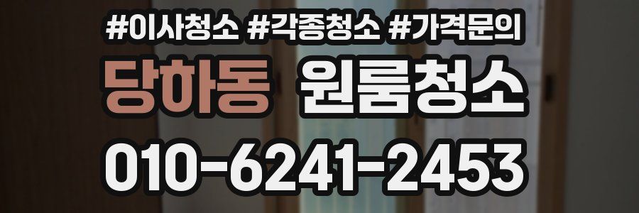 당하동 이사청소