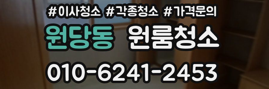 원당동 이사청소