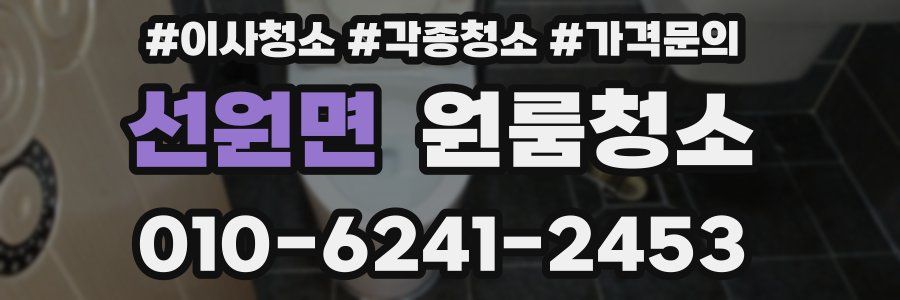 선원면 이사청소