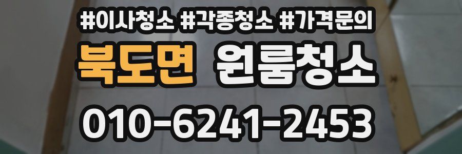 북도면 이사청소
