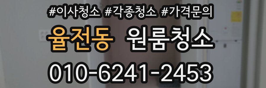 율전동 이사청소