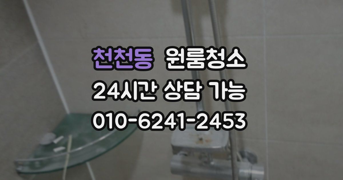 천천동 입주청소