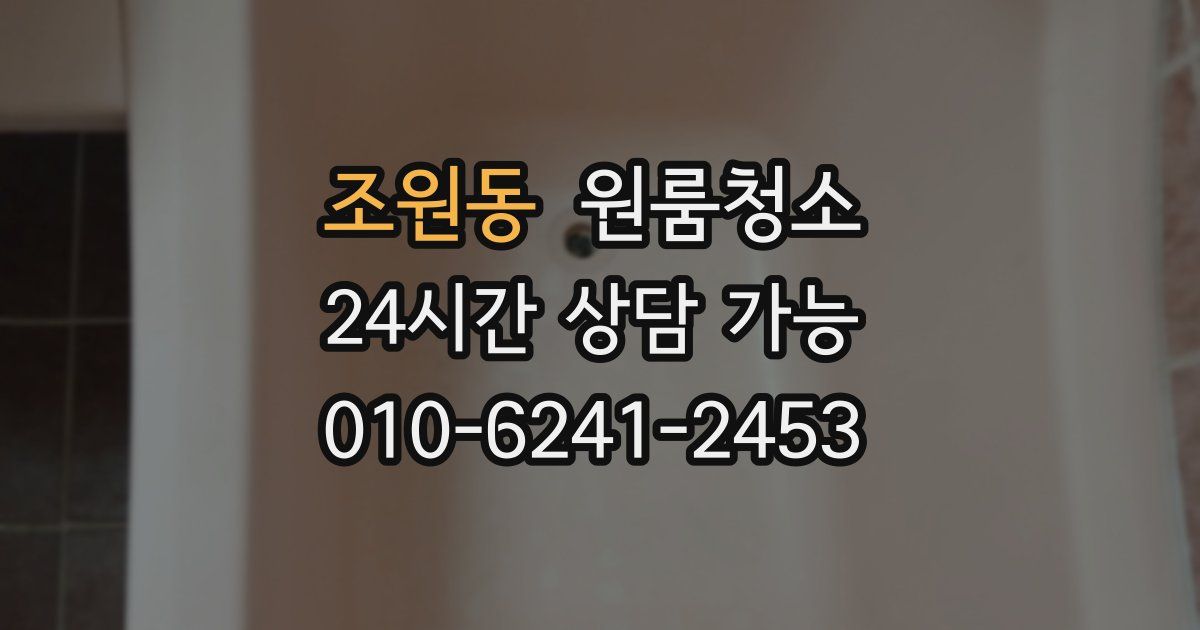 조원동 입주청소