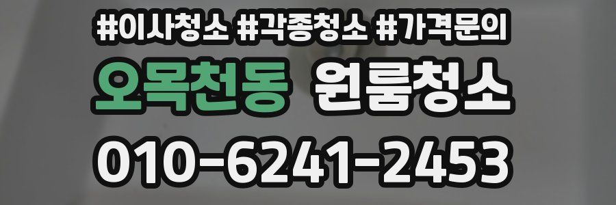 오목천동 이사청소