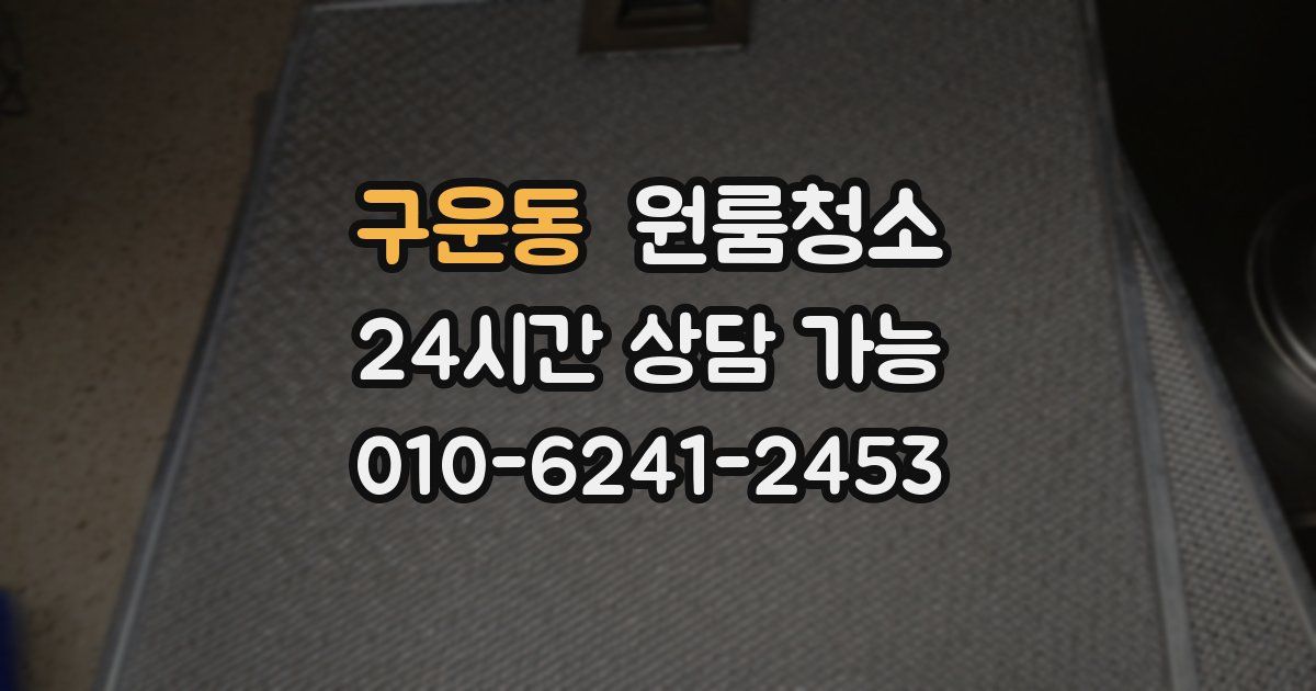 구운동 입주청소